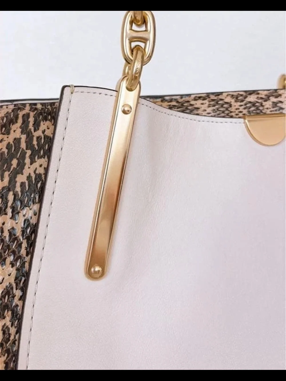 Coach Dreamer 36 in Colorblock with Genuine Snakeskin Details